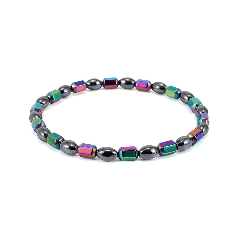 Cavigliera magnetica perle ovali