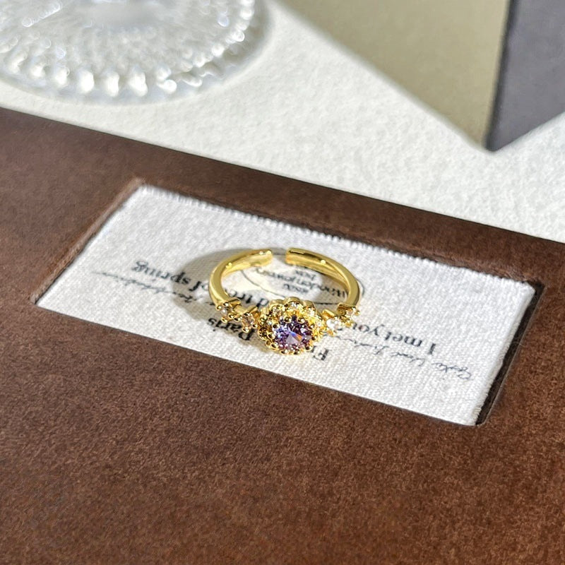 Anello con pietre multicolore