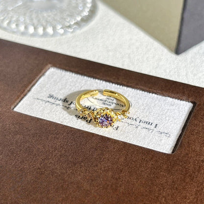 Anello con pietre multicolore