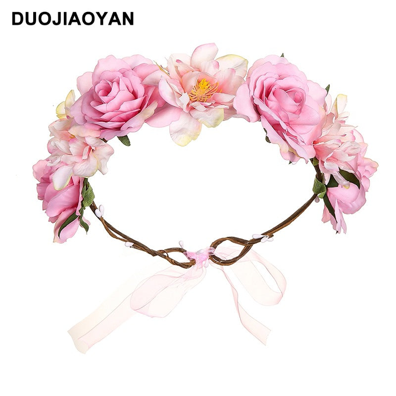 Corona di fiori di rosa
