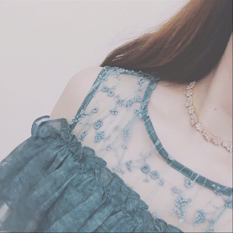 Collana corta con zirconi