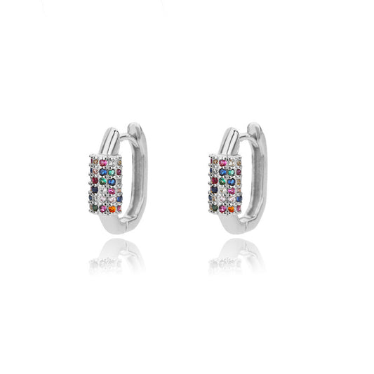 Orecchini zircone forma U