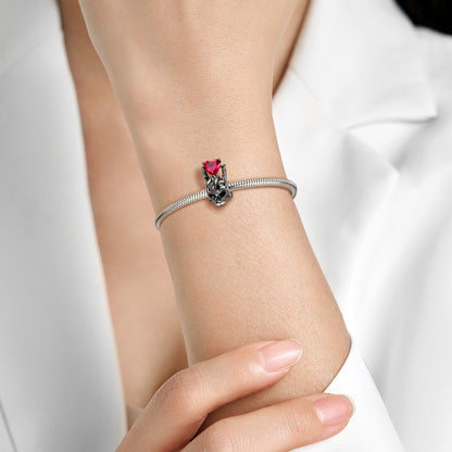 Bracciale cuore punk