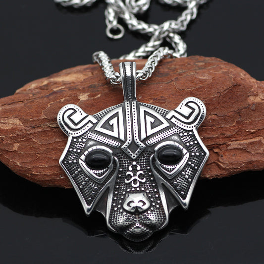 Collana testa orso nordic