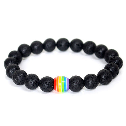 Bracciale arcobaleno coppia
