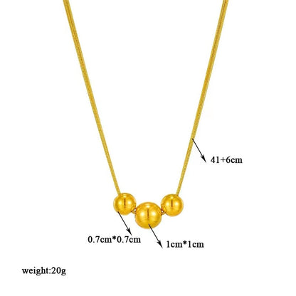 Collana sfera titanio