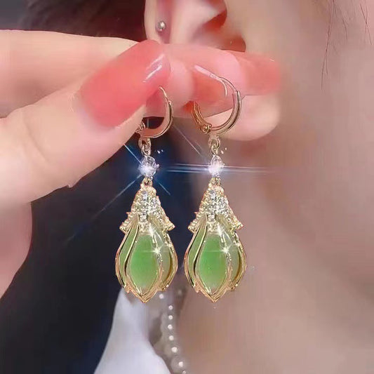 Orecchini clip tulipano