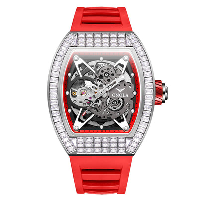 Orologio scheletrato silicone