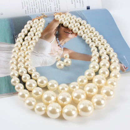 Collana perle multistrato