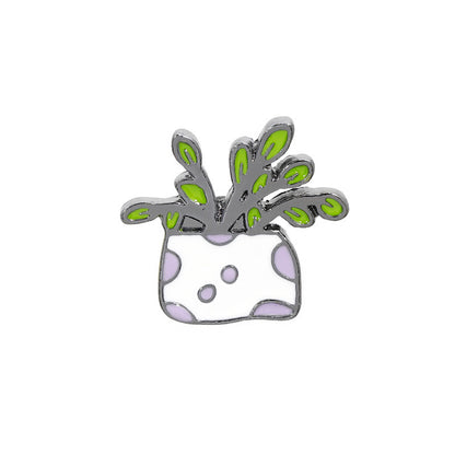 Spilla cactus in vaso