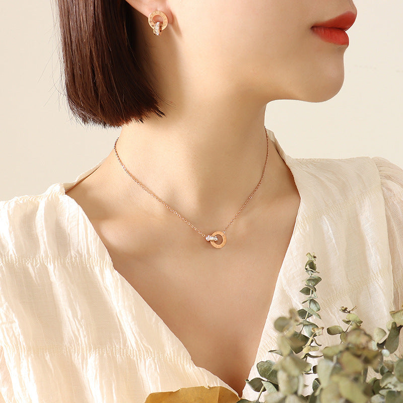 Set collana orecchini di lusso leggero