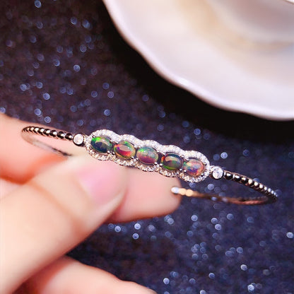 Bracciale opale nero