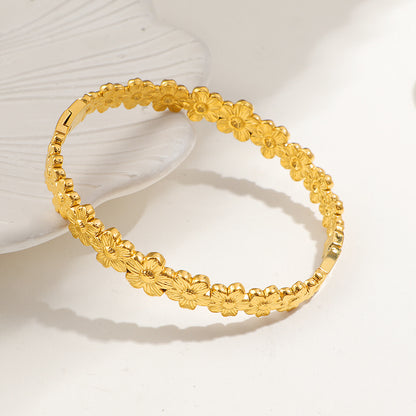 Bracciale acciaio titanio con fibbia
