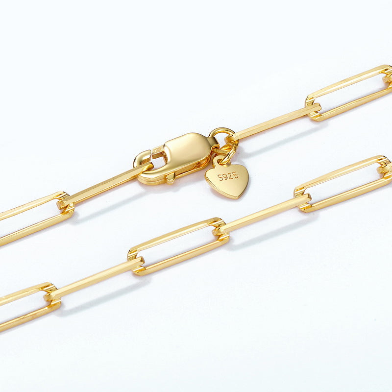Collana argento maglia spessa