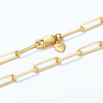 Collana argento maglia spessa