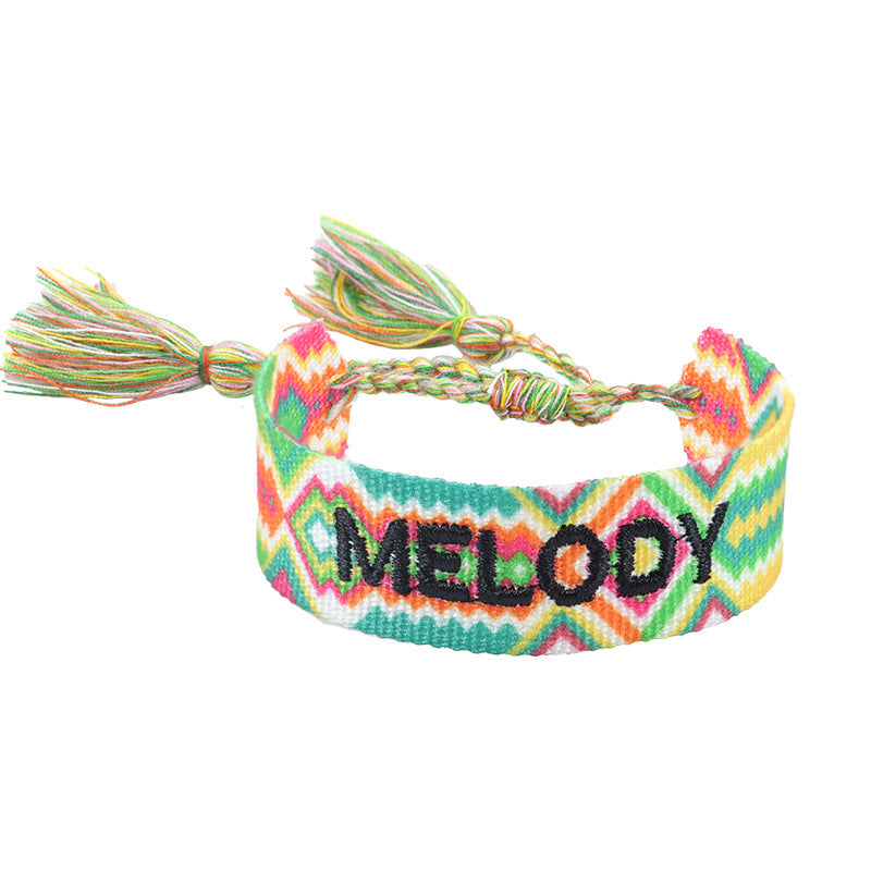 Bracciale coppia con ricamo