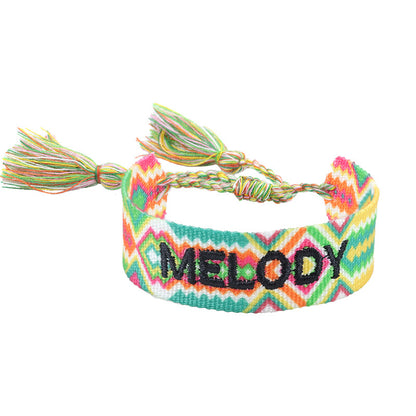 Bracciale coppia con ricamo
