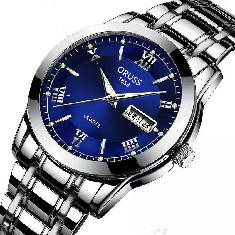 Orologio uomo automatico con calendario impermeabile
