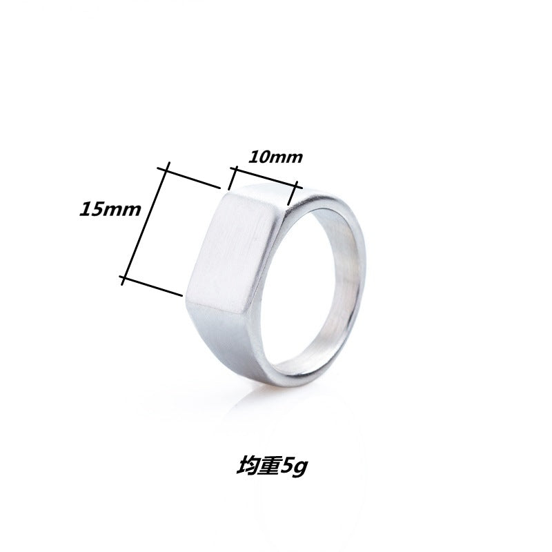 Anello titanio sabbiato