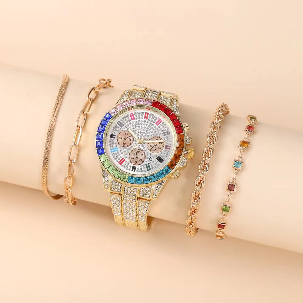 Orologio da donna acciaio e diamanti