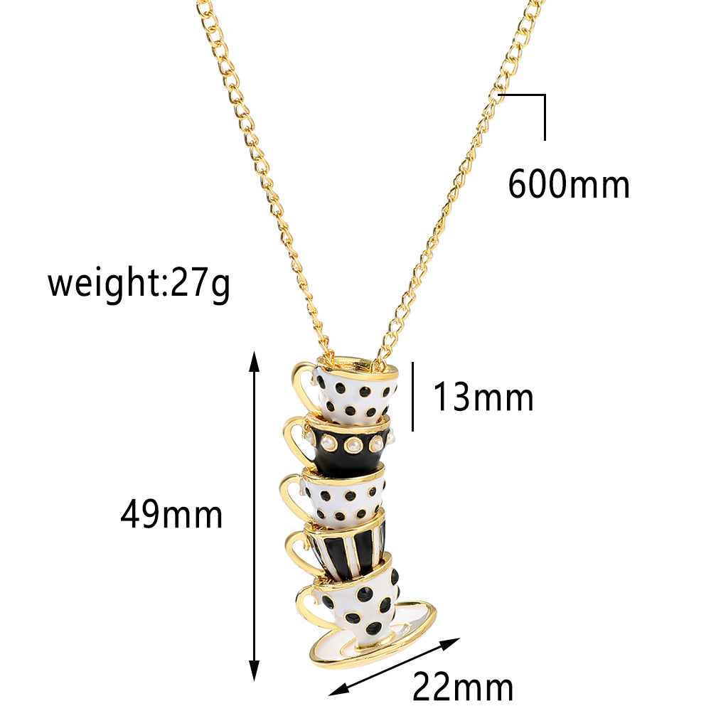 Collana tazza smaltata