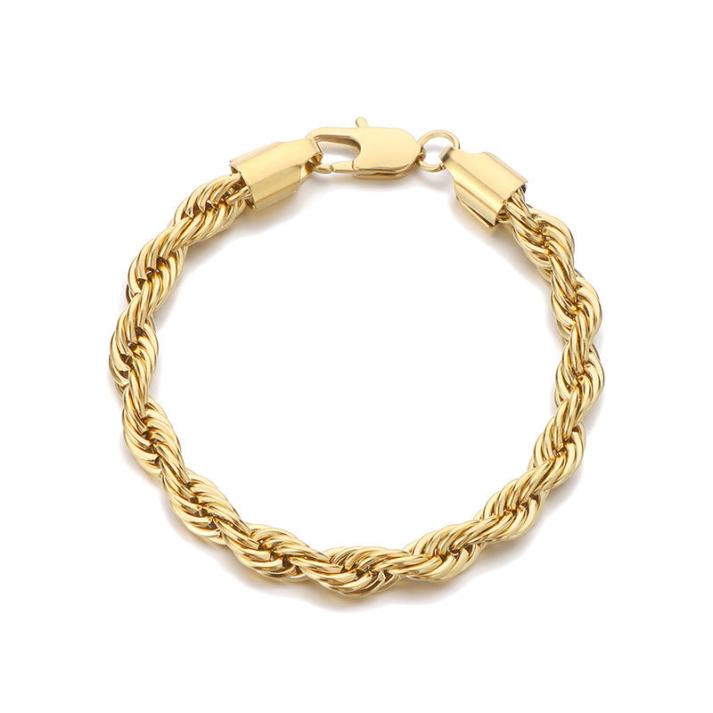 Bracciale catena intrecciata