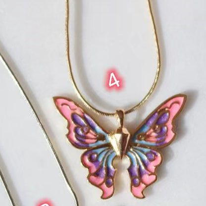 Collana farfalla perle