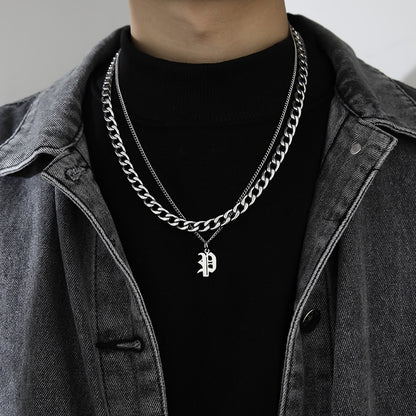 Collana Lettera Titanio