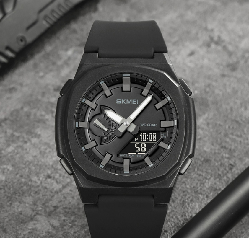 Orologio digitale doppio display impermeabile