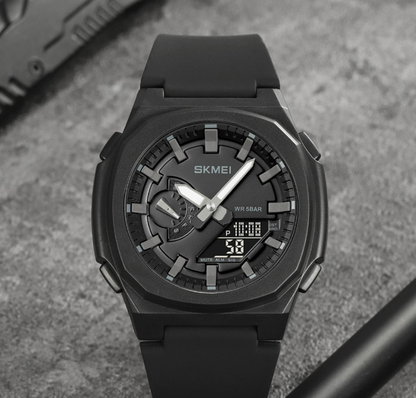 Orologio digitale doppio display impermeabile