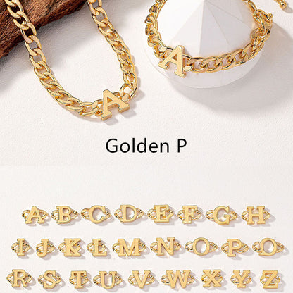 Collana e bracciale con lettere