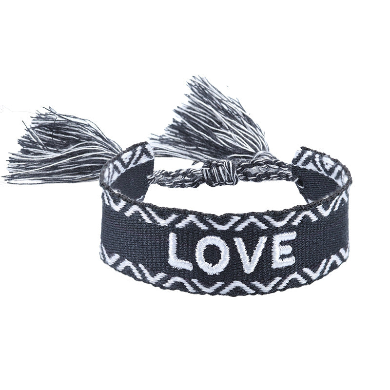 Bracciale coppia con ricamo