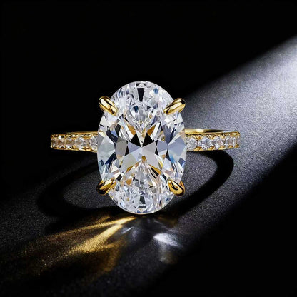 Anello moissanite da donna