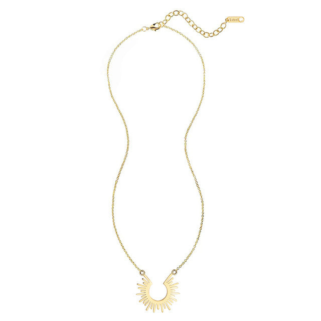 Collana girasole semicircolo