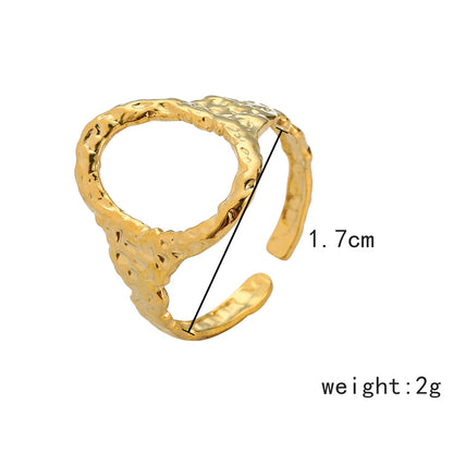 Anello cerchio aperto oro