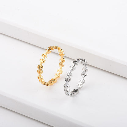 Anello moneta dorato
