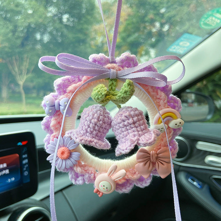 Ciondolo auto intrecciato orchidea