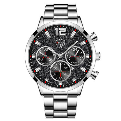 Orologio uomo con calendario acciaio inossidabile