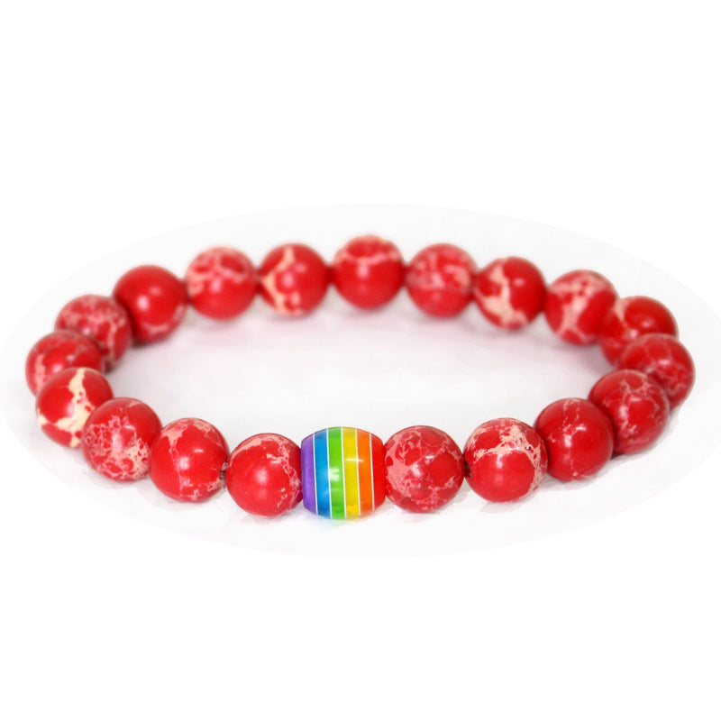 Bracciale arcobaleno coppia