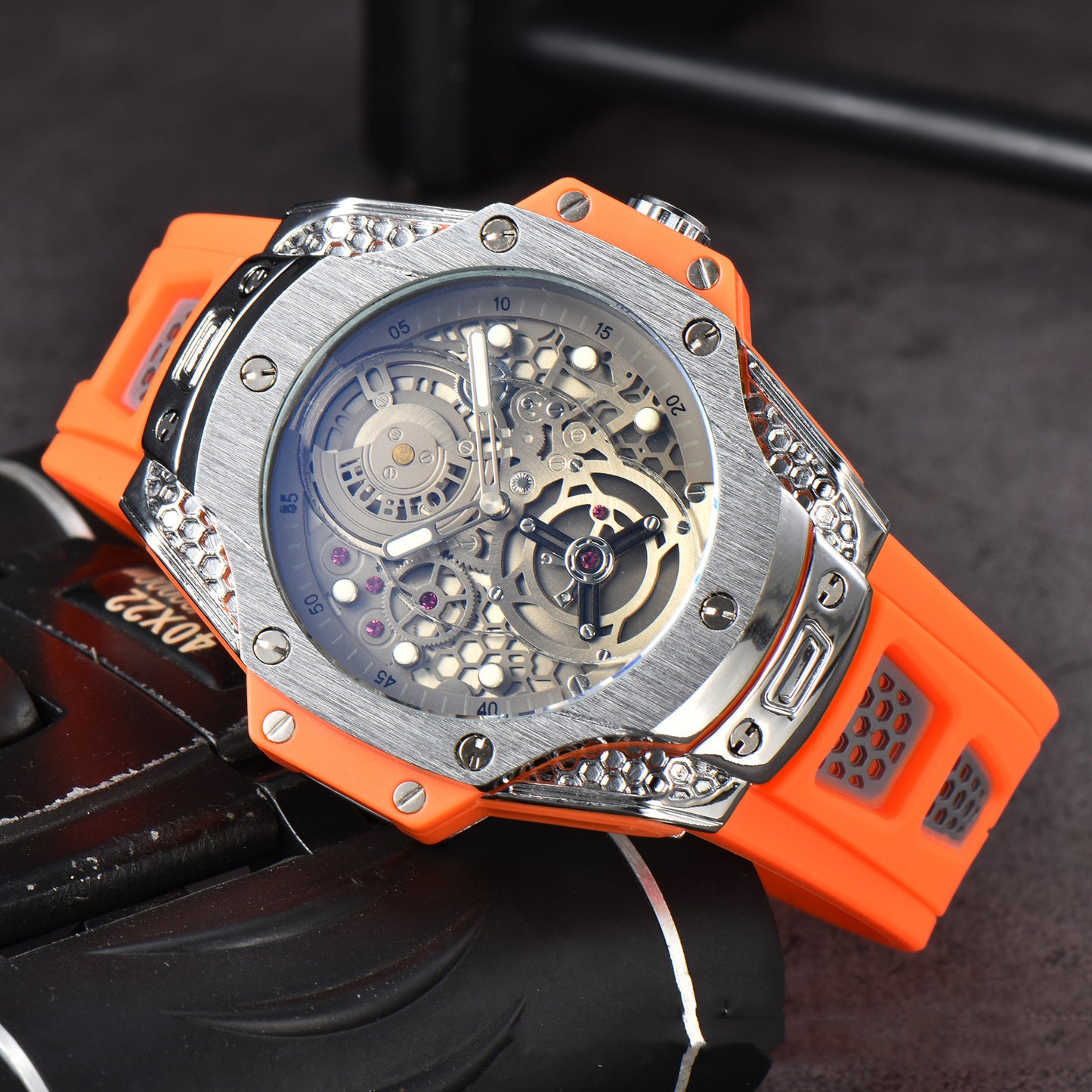 Orologio uomo quarzo con cinturino in tela