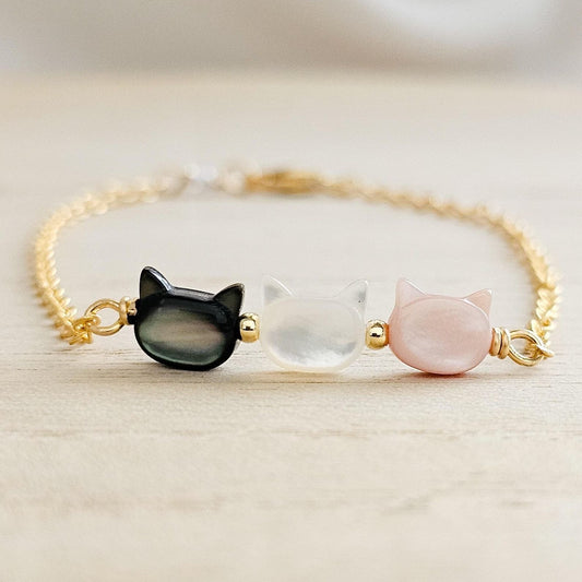 Collana e bracciale gatto