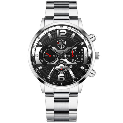 Orologio uomo calendario inox