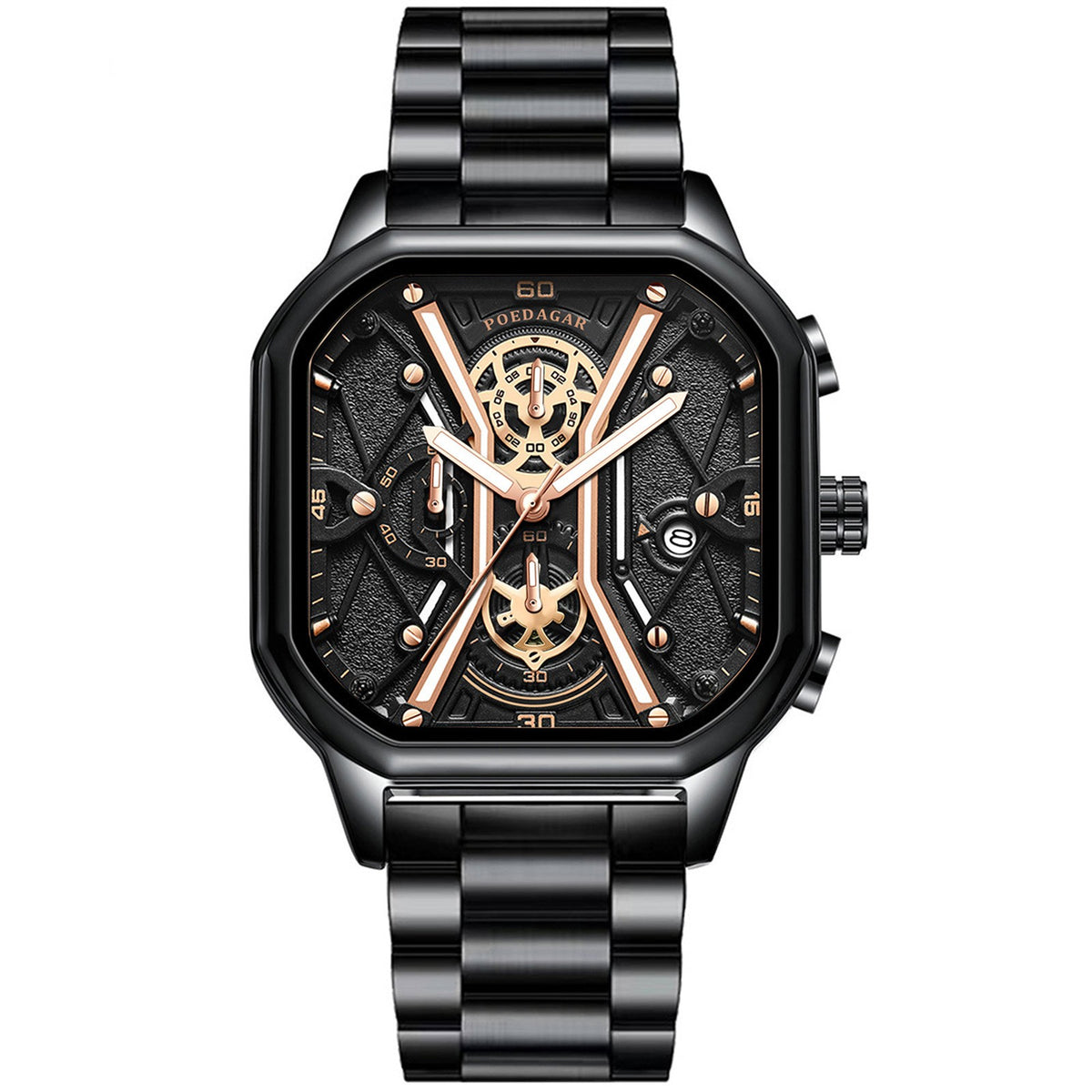 Orologio quarzo uomo luminescente