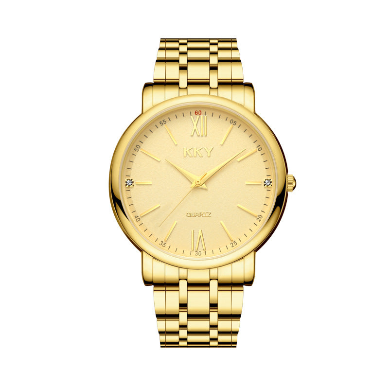 Orologio acciaio impermeabile quarzo rotondo