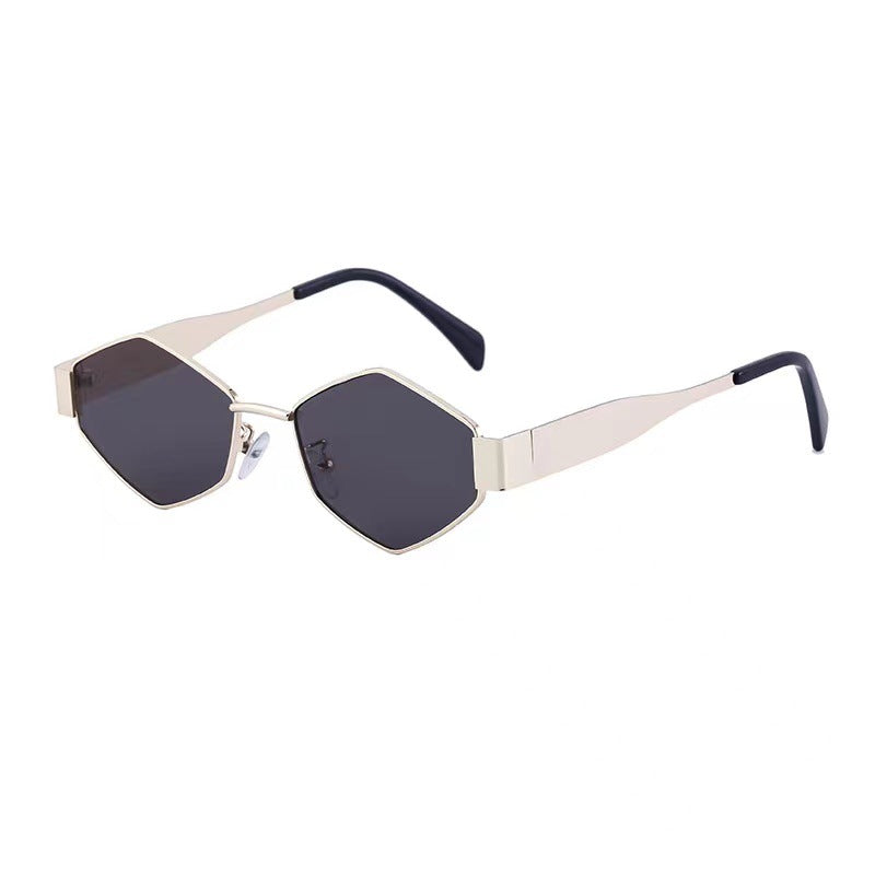 Occhiali da sole quadrati metallo rombo