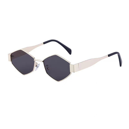 Occhiali da sole quadrati metallo rombo