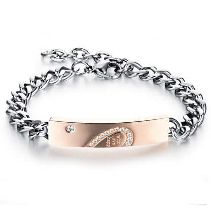 Bracciale coppia titanio
