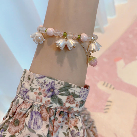 Bracciale arcobaleno cristalli farfalla