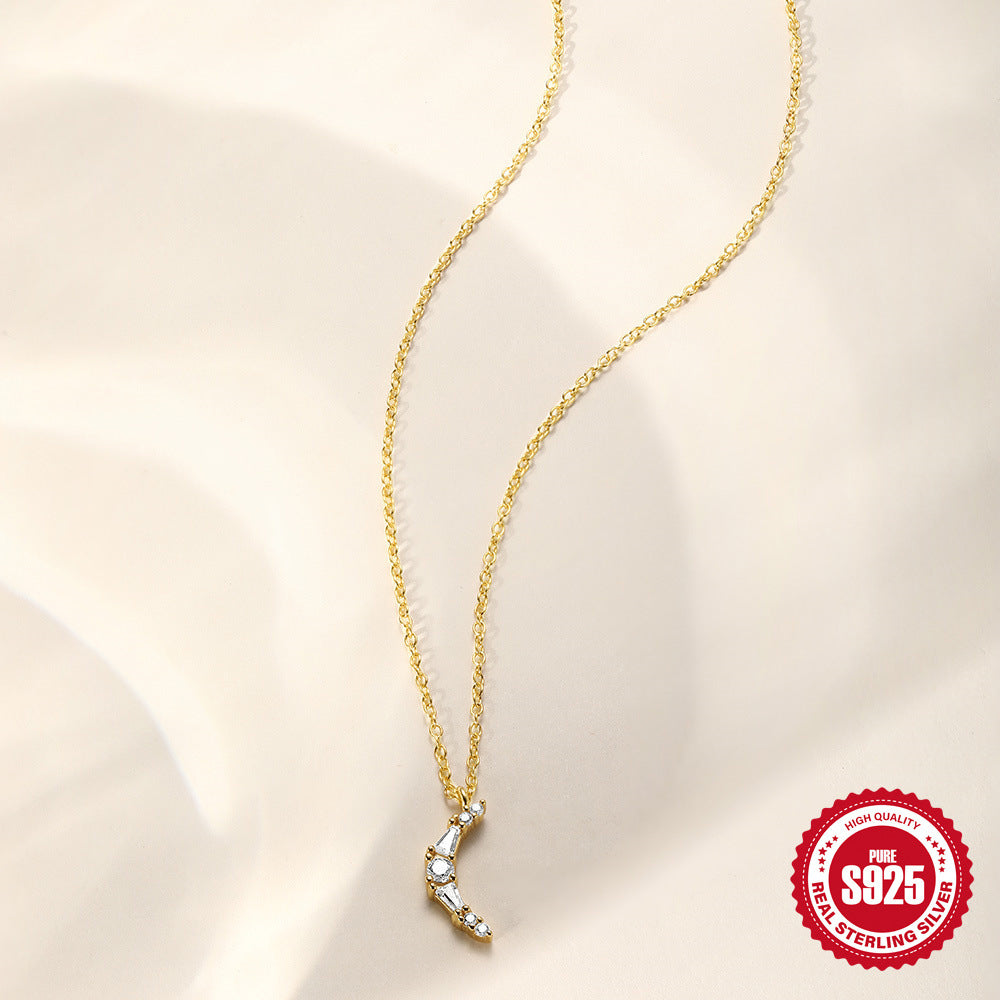Collana luna zirconi