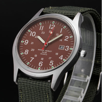 Orologio militare in tessuto